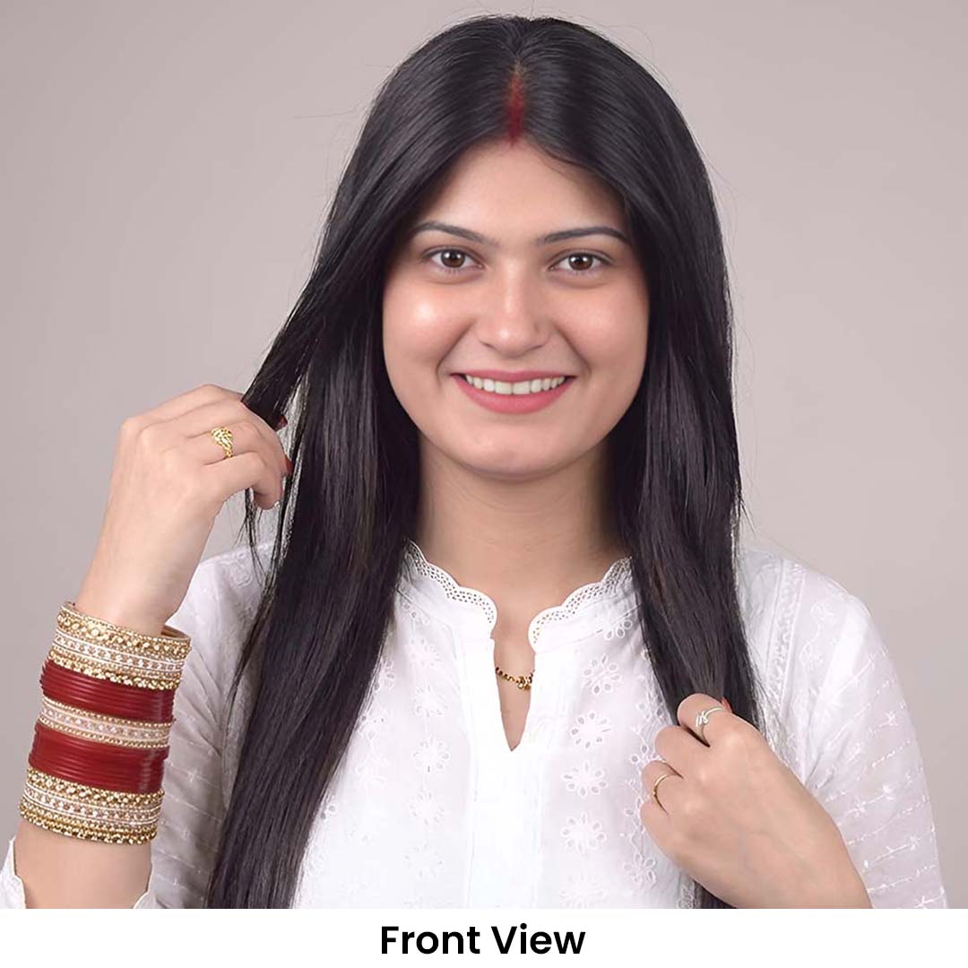 T-Part Lace Hair Topper – Centre Part & Crown 10 Inch, 2.8×3.6 Base