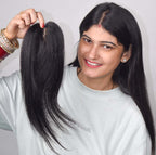 T-Part Silk Base Hair Topper – Centre Part Crown Coverage, 12 Inch, 2.8×3.2 Base