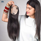 Silk Base Hair Topper – Large Crown Coverage for Severe Hair Loss, 4.5×6 Base