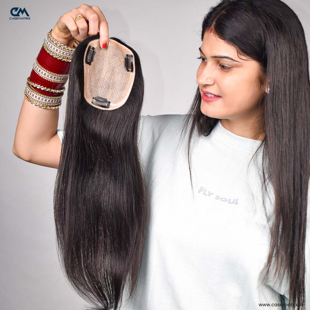 Silk Base Hair Topper – Large Crown Coverage for Severe Hair Loss, 4.5×6 Base