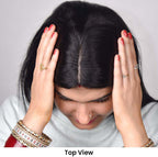 T-Part Silk Base Hair Topper – Centre Part Crown Coverage, 12 Inch, 2.8×3.2 Base