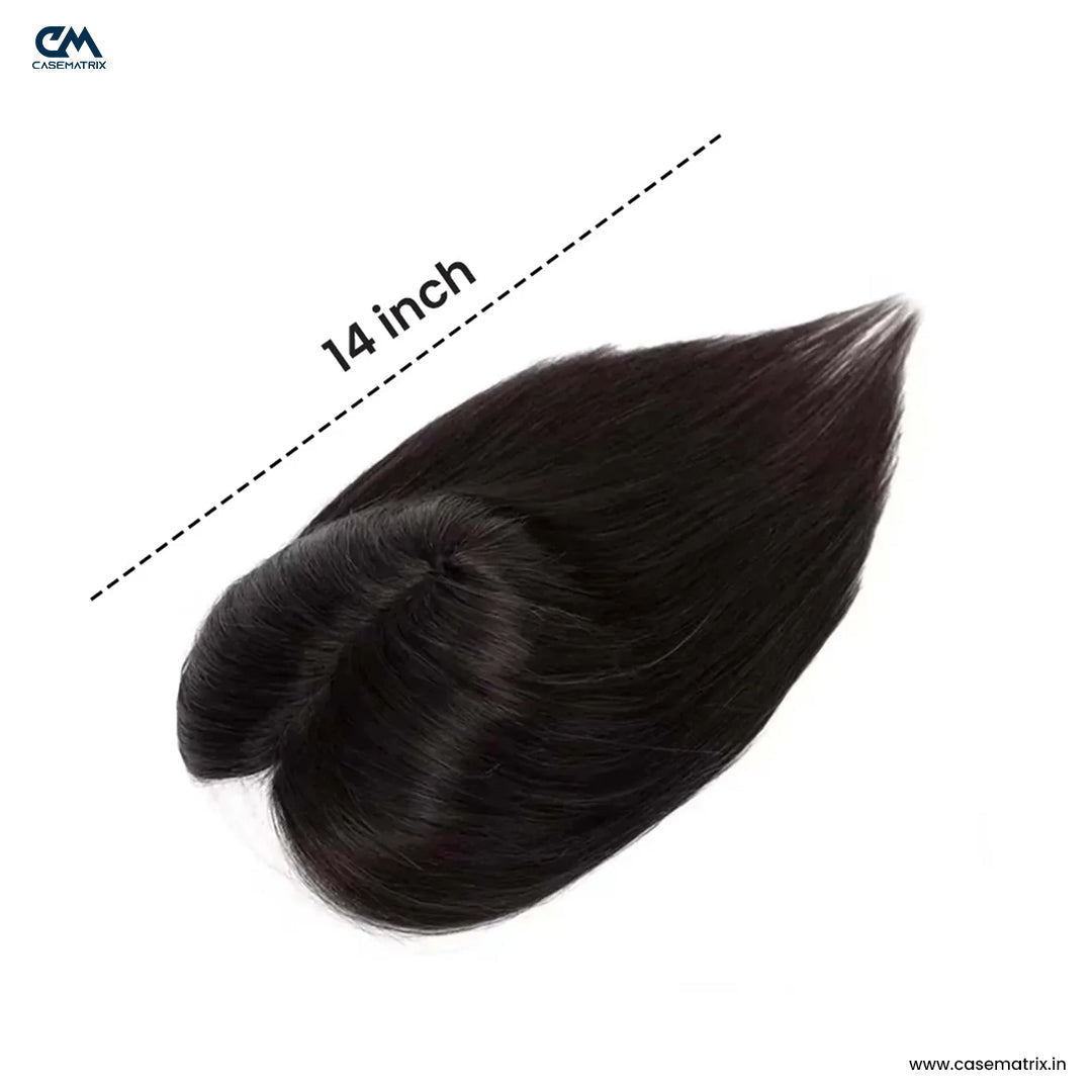 Lace Hair Topper – 14 Inch, Crown & Part Line Coverage for Thinning Hair