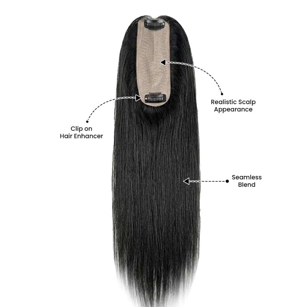 Silk Base Hair Topper – Crown Scalp 2.5×5 Base