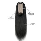 Silk Base Hair Topper – Crown Scalp 2.5×5 Base