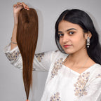 Lace Hair Topper – 14 Inch, Crown & Part Line Coverage for Thinning Hair