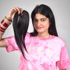 T-Part Silk Base Hair Topper – Centre Part Crown Coverage, 10 Inch, 2.8×3.2 Base