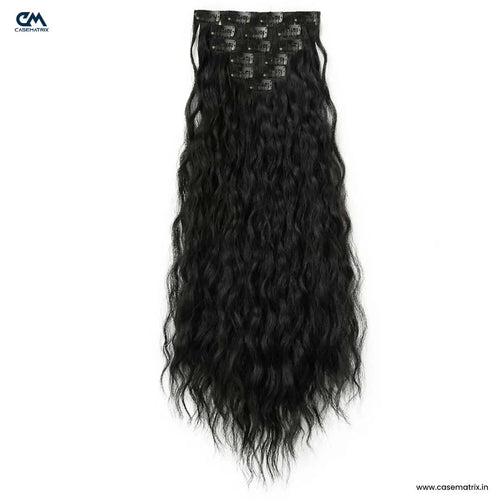6 Pcs Set 16 Clip In Hair Extensions (Curly)