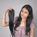 Silk Base Hair Topper – Narrow Crown 1.5×5 Base