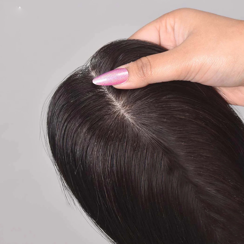 Silk Base Hair Topper – Crown Scalp 2.5×5 Base