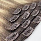 100% Russian Human Remy Seamless Clip-In Hair Extensions