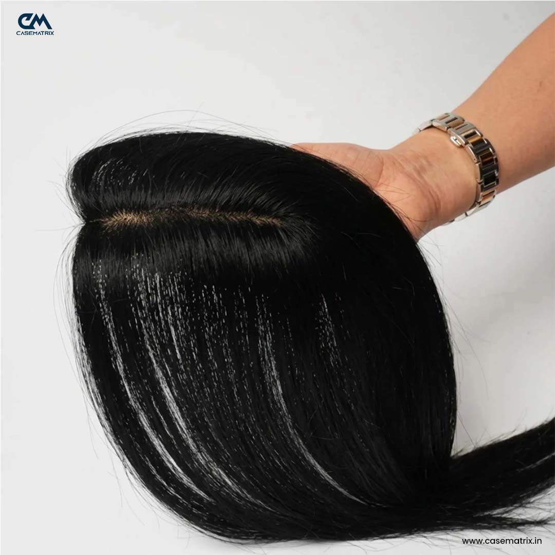 Lace Hair Topper – 16 Inch, Crown & Part Line Coverage for Thinning Hair