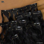 6 Pcs Set 16 Clip In Hair Extensions (Curly)
