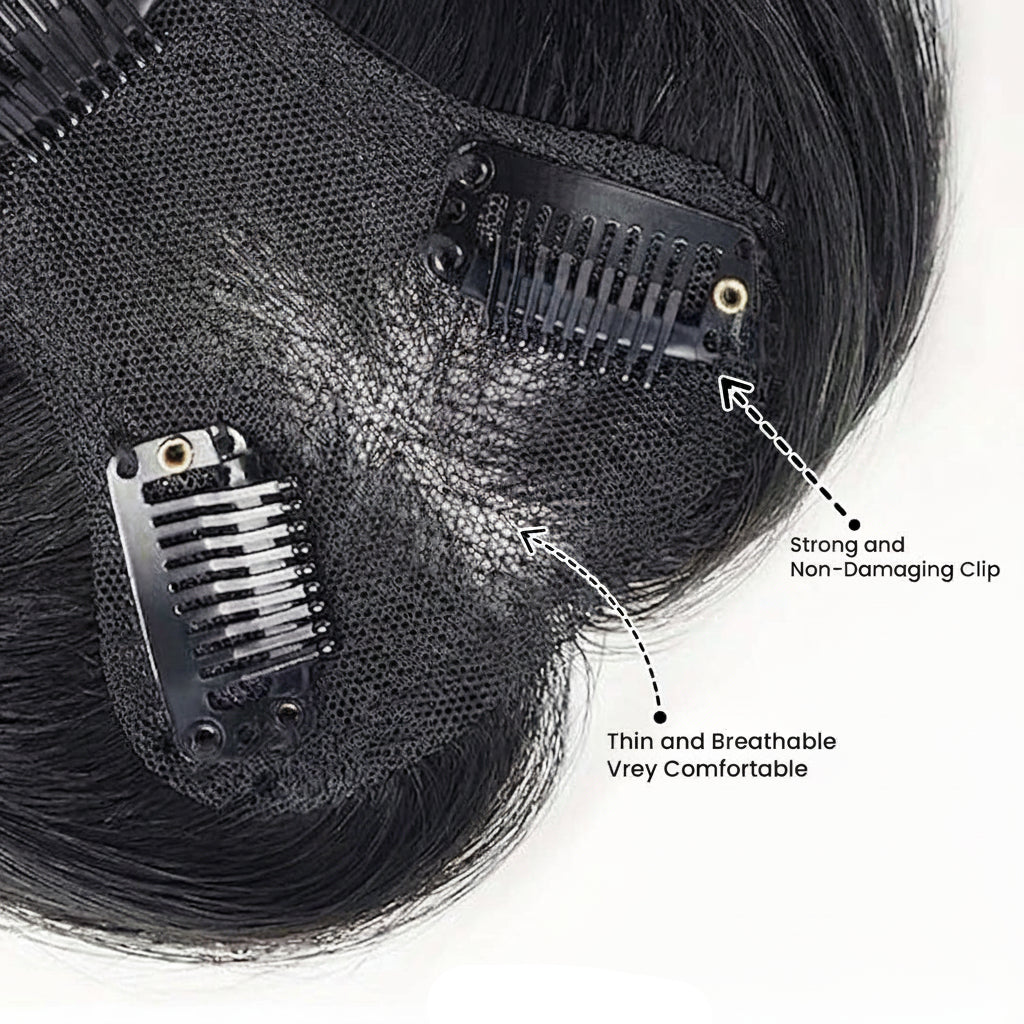 T-Part Lace Hair Topper – Centre Part & Crown 10 Inch, 2.8×3.6 Base