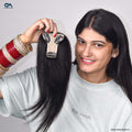 T-Part Silk Base Hair Topper – Centre Part Crown Coverage, 12 Inch, 2.8×3.2 Base