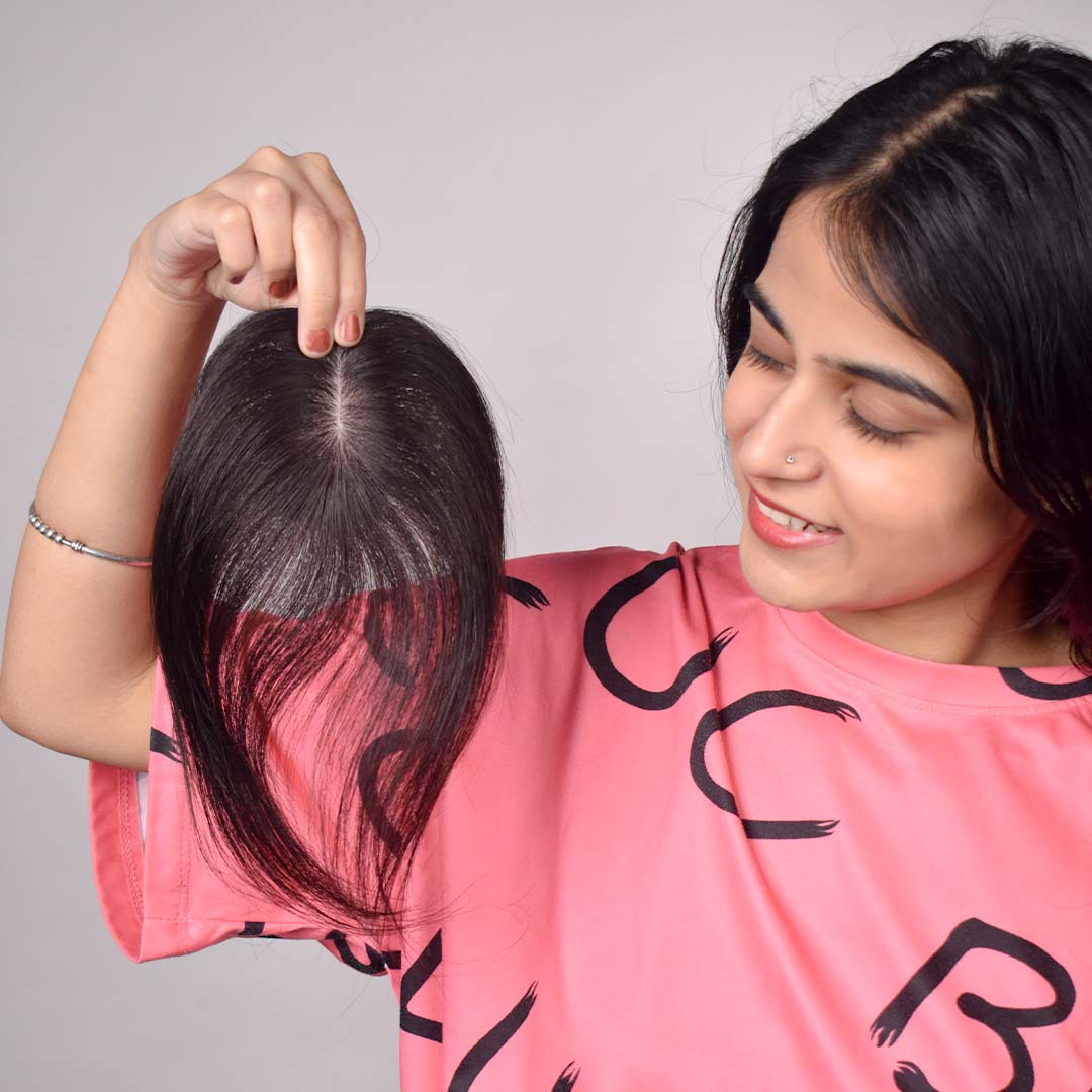 Mini Silk Base Hair Topper 1.5*3Inc