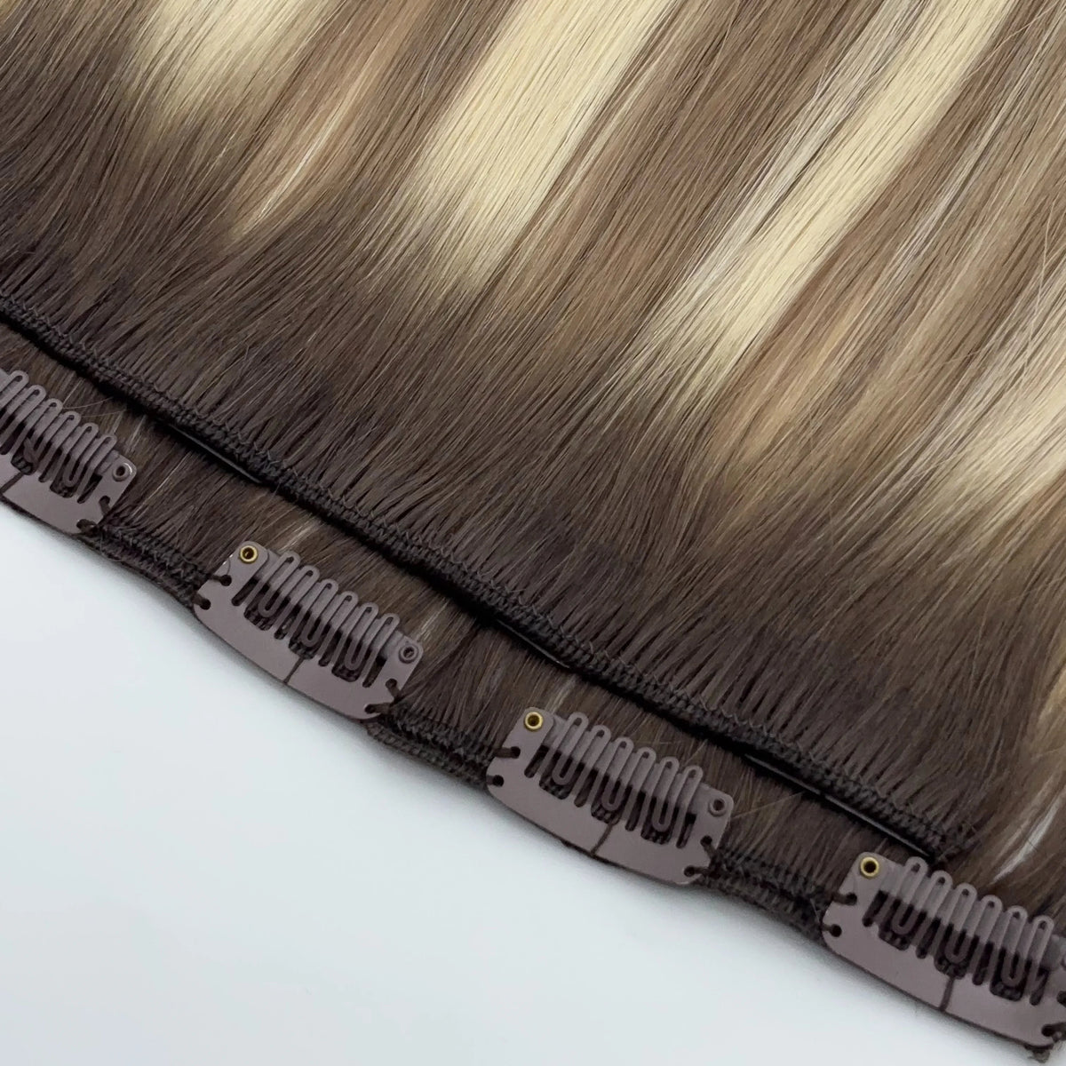 100% Russian Human Remy Seamless Clip-In Hair Extensions