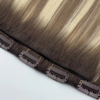 100% Russian Human Remy Seamless Clip-In Hair Extensions
