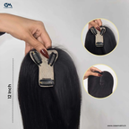 T-Part Silk Base Hair Topper – Centre Part Crown Coverage, 10 Inch, 2.8×3.2 Base