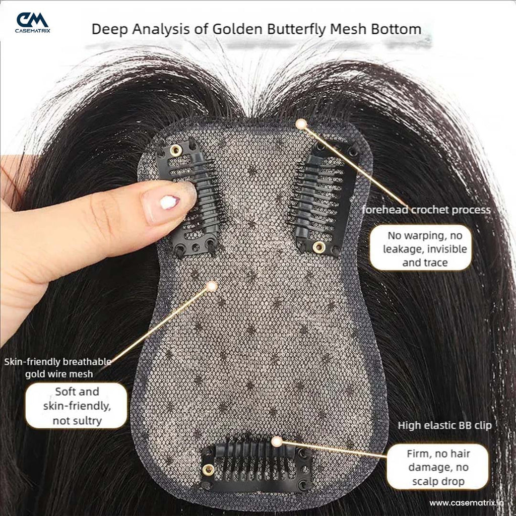 Gold-Wire Silk Base Hair Extensions 2.6*4.5Inc
