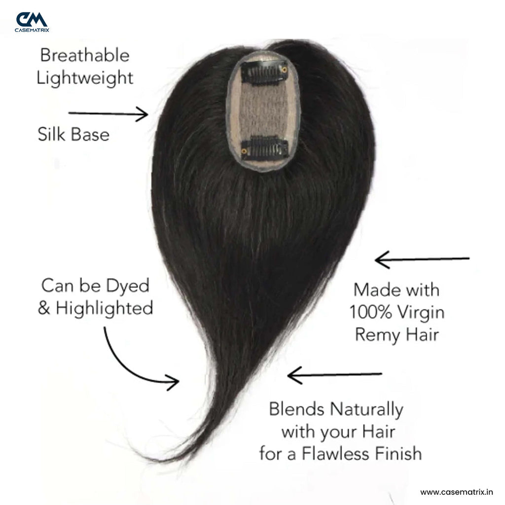 Mini Silk Base Hair Topper 1.5*3Inc
