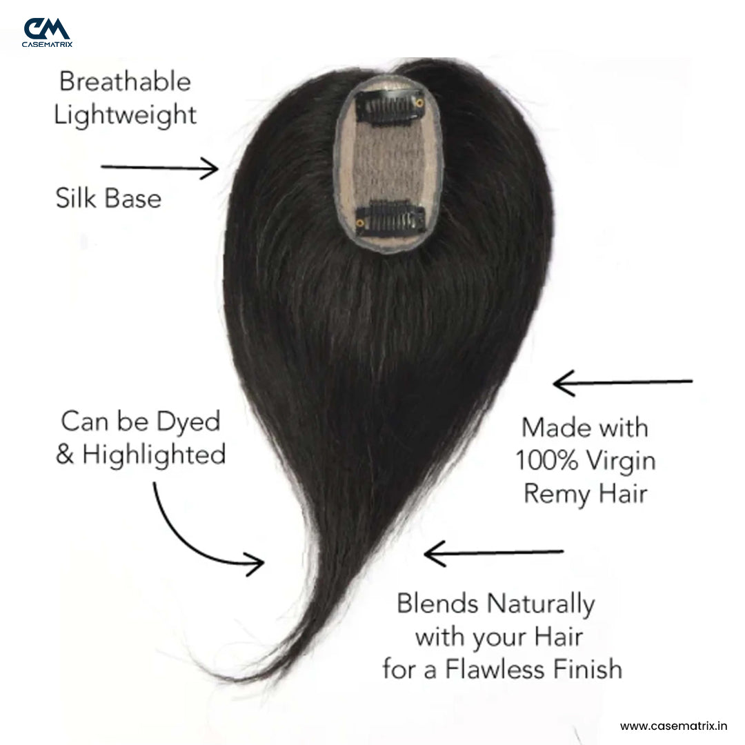 Mini Silk Base Hair Topper 1.5*3Inc