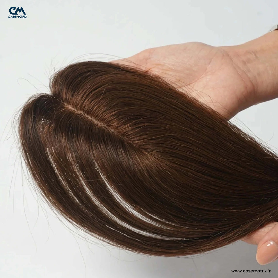 Lace Hair Topper – 16 Inch, Crown & Part Line Coverage for Thinning Hair