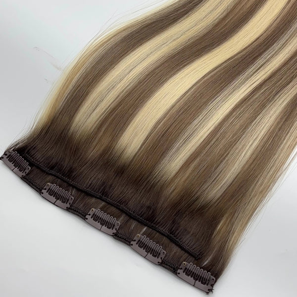 100% Russian Human Remy Seamless Clip-In Hair Extensions
