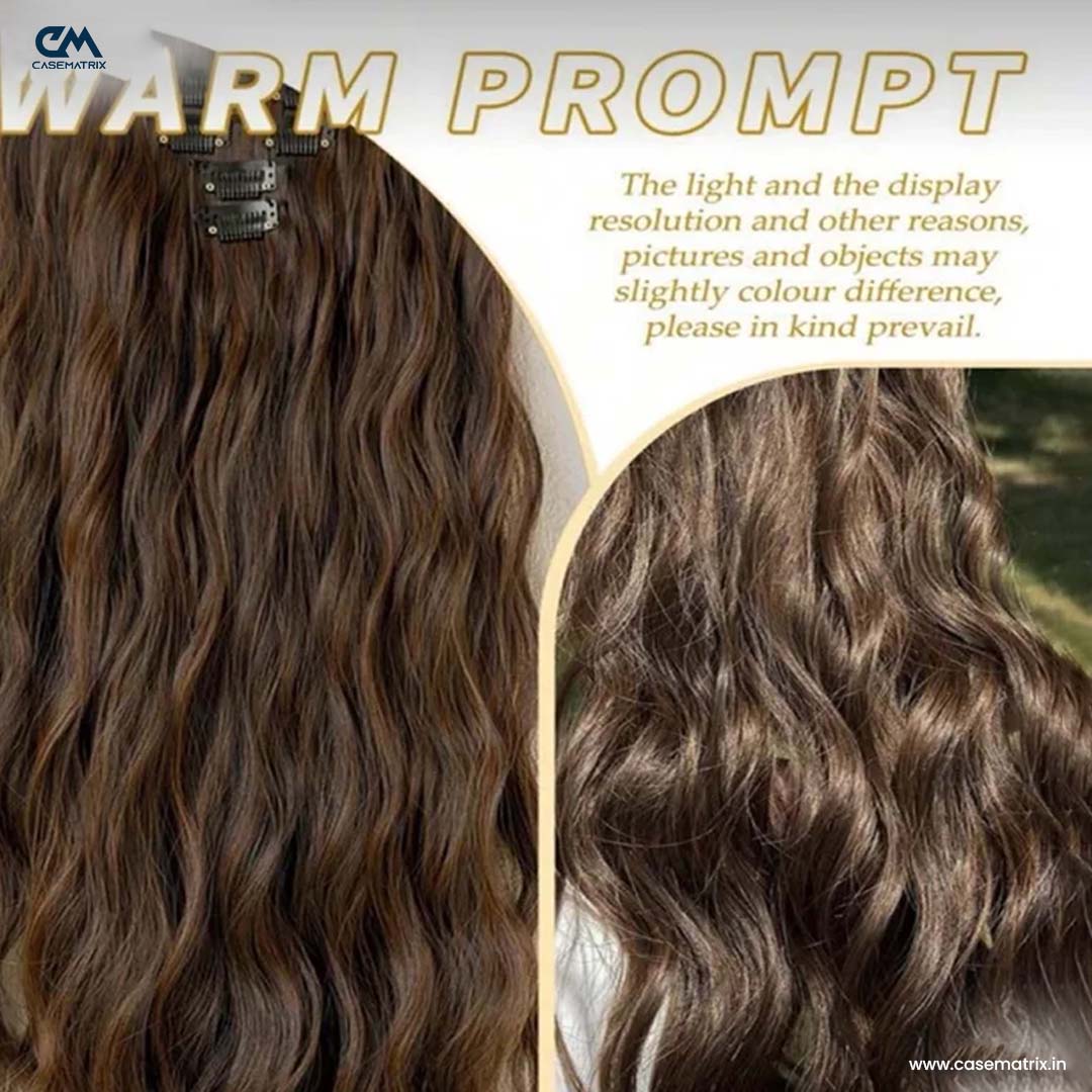 7 Pcs Set 16 Clip In Hair Extensions (Wavy)