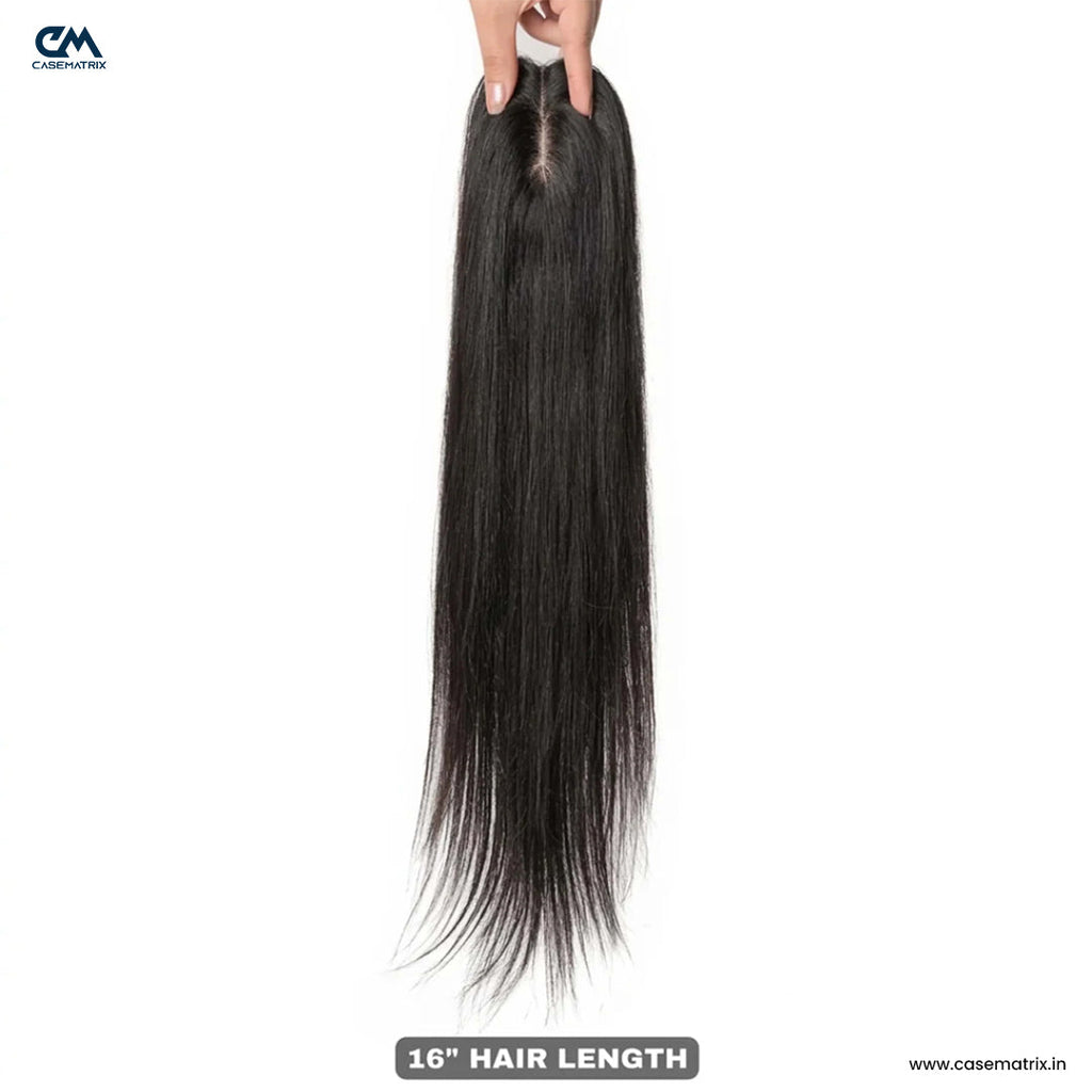 Silk Base Hair Topper – Large Crown Coverage for Severe Hair Loss, 4.5×6 Base