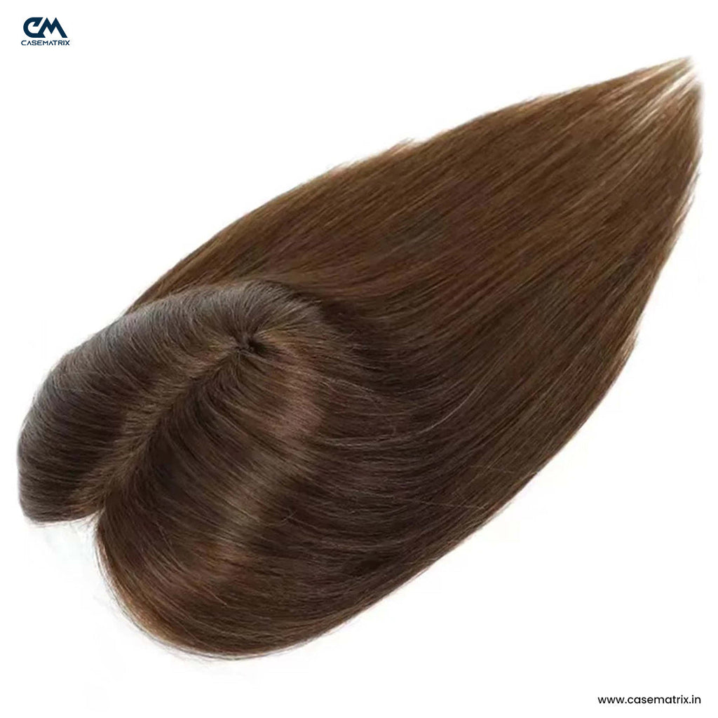 Lace Hair Topper – 16 Inch, Crown & Part Line Coverage for Thinning Hair
