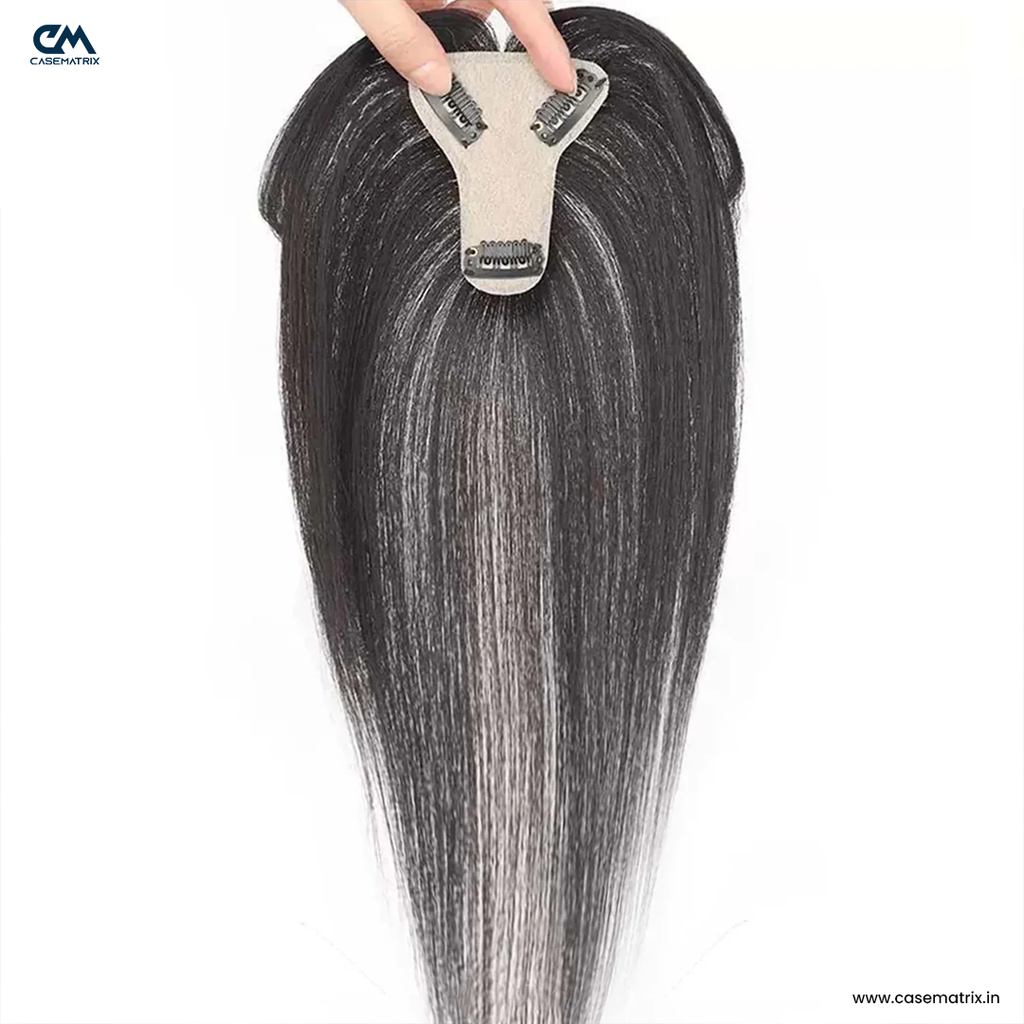 T-Part Silk Base Hair Topper – Centre Part Crown Coverage, 10 Inch, 2.8×3.2 Base