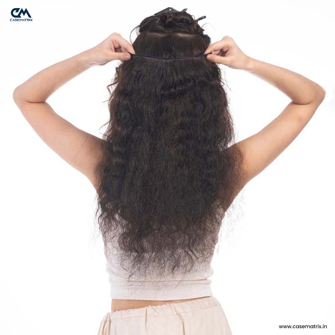 Single Piece 4 Clip Volumizer (Curly)