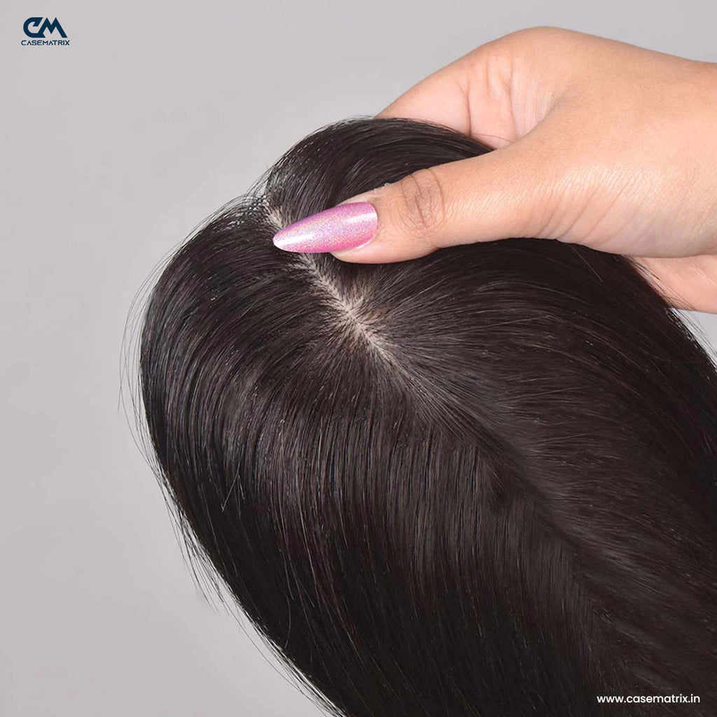 Silk Base Hair Topper – Large Crown Coverage for Severe Hair Loss, 4.5×6 Base