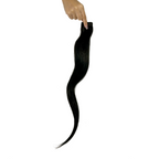 Single Clip Side Hair Streaks Extensions - Black