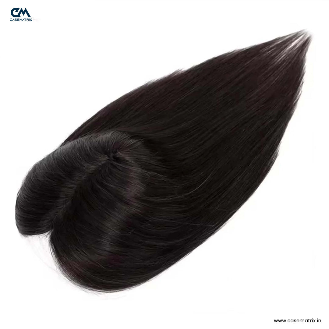 Lace Hair Topper – 18 Inch, Crown & Part Line Coverage for Thinning Hair