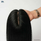 Lace Hair Topper – 14 Inch, Crown & Part Line Coverage for Thinning Hair