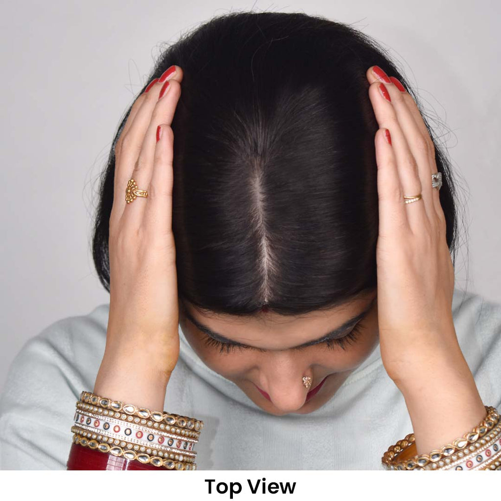 Silk Base Hair Topper – Large Crown Coverage for Severe Hair Loss, 4.5×6 Base