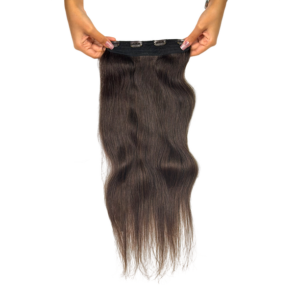 1 Piece 4 Clip-In Straight Hair Extension - Black