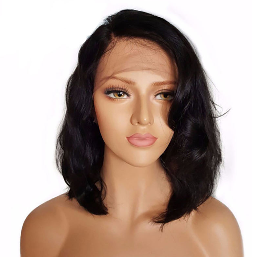 Lace Front Human Hair Short Wigs