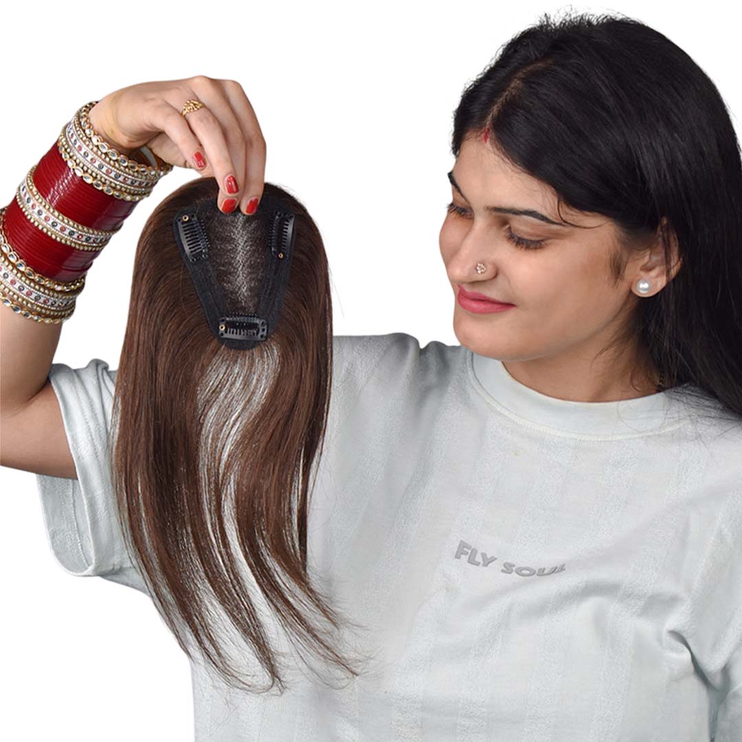 Swiss Lace Hair Topper for Women 2.6*4.5inch