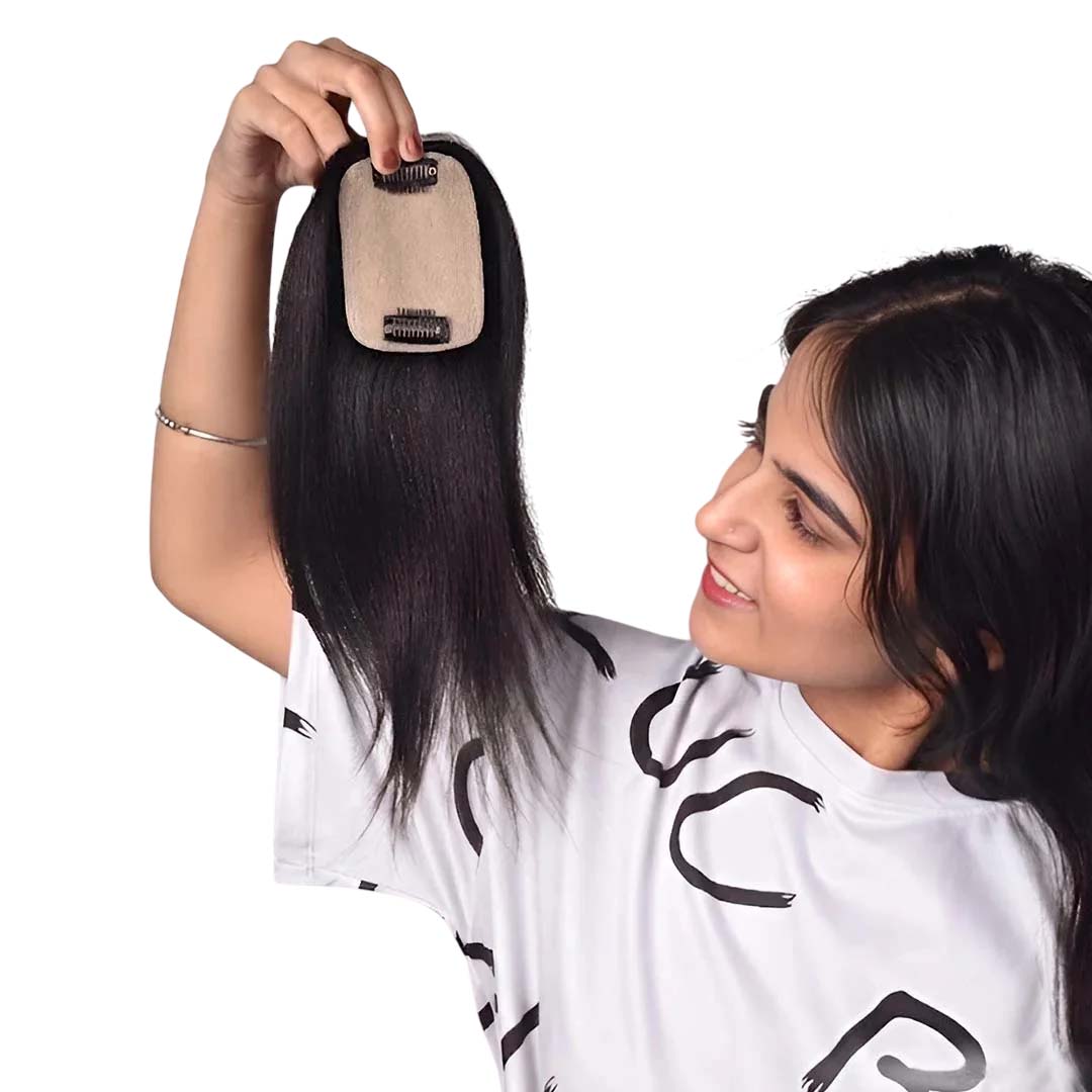 Mini Silk Base Scalp Hair Topper 3*4Inc