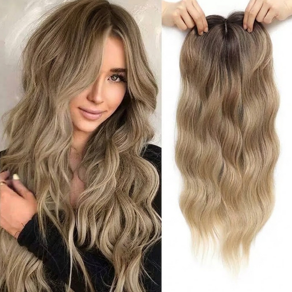 Large Base Toppers Wavy Hair