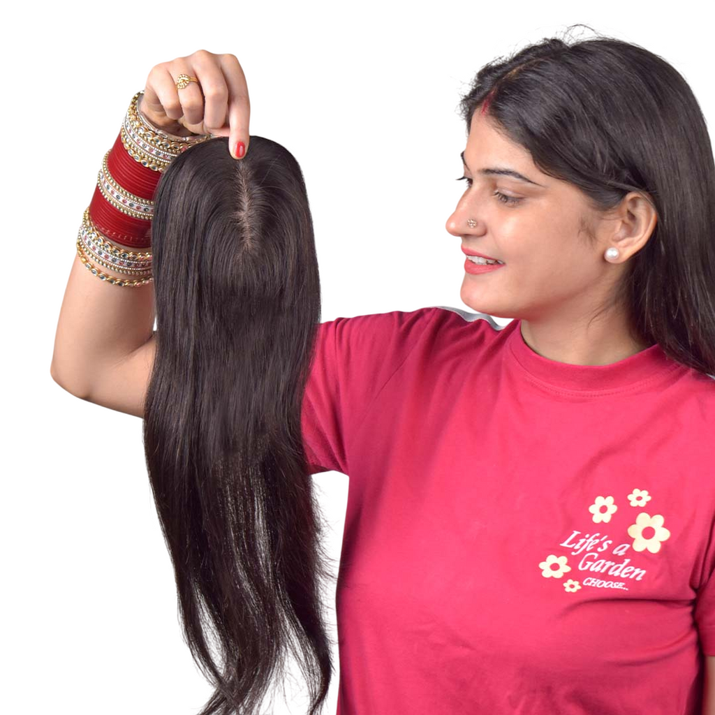 Silk Base Human Hair Topper 3*5Inc