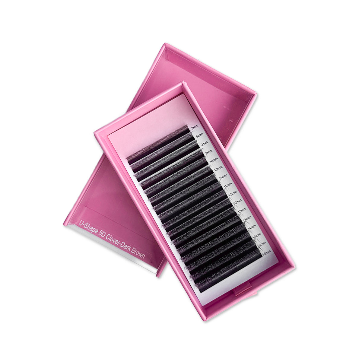U-Shaped 5D Clover Volume Lashes - Dark Brown