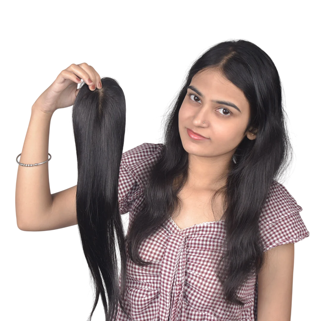 Silk Base Human Hair Topper 1.5*5Inc
