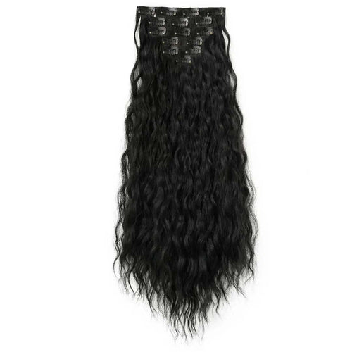 6 Pcs Set 16 Clip In Hair Extensions (Curly)