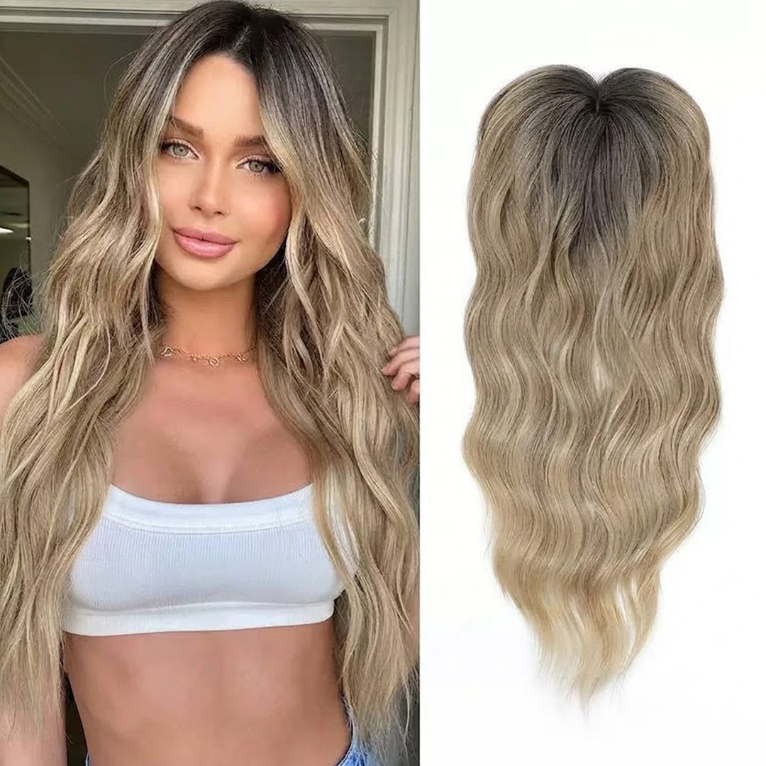 Large Base Toppers Wavy Hair