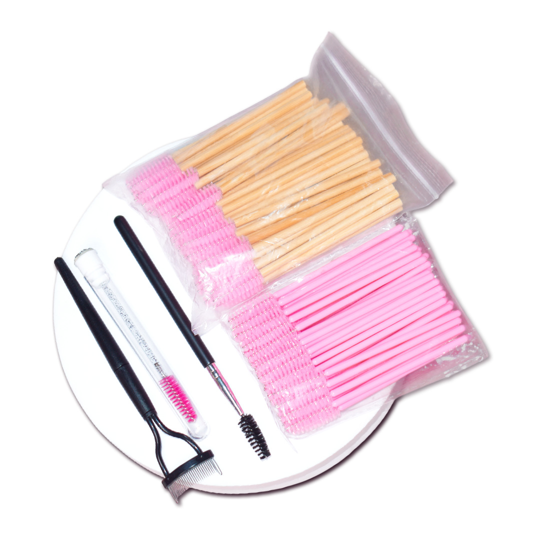 Bamboo Disposable Lash & Brow Brushes Kit