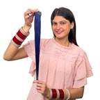 Single Clip Side Hair Streaks Extensions - Blue