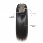 Silk Base Human Hair Topper 3*5Inc